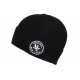 Bonnet NY Noir et Blanc en Laine Patch Original Classe Broadyx BONNETS Hip Hop Honour