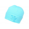 Bonnet New York Bleu Turquoise en Laine Tendance et Chaude Nevy