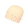 Bonnet New York Beige en Laine Tendance et Chaude Nevy