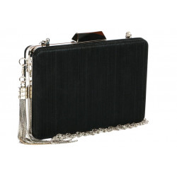 Minaudiere Noire Brillante Sac de soiree Pochette Mariage Nojya Pochette cérémonie Nyls Création