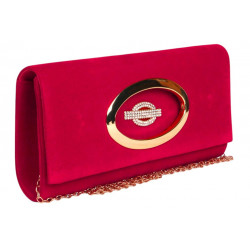 Pochette Femme Rouge en Velours Sac Soiree Mariage Minaudiere Vilky Pochette cérémonie Nyls Création