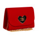 Petite Pochette Femme Rouge Velours Sac Soiree Mariage Minaudiere Nilky Pochette cérémonie Nyls Création