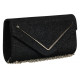 Pochette Femme Noire Paillettes Sac Soiree Mariage Minaudiere Nellyst Pochette cérémonie Nyls Création