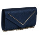 Pochette Femme Bleue Paillettes Sac Soiree Mariage Minaudiere Marine Nellyst Pochette cérémonie Nyls Création