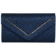 Pochette Femme Bleue Paillettes Sac Soiree Mariage Minaudiere Marine Nellyst Pochette cérémonie Nyls Création