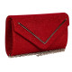 Pochette Femme Rouge Paillettes Sac Soiree Mariage Minaudiere Nellyst Pochette cérémonie Nyls Création