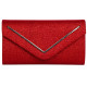 Pochette Femme Rouge Paillettes Sac Soiree Mariage Minaudiere Nellyst Pochette cérémonie Nyls Création