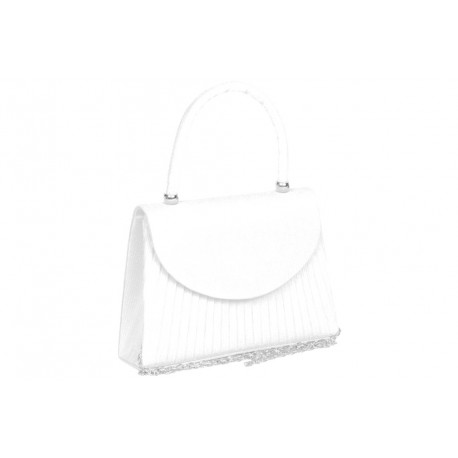 Sac de Soiree Blanc Strass Classe Pochette Femme Mariage Nory Pochette cérémonie Nyls Création