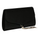 Pochette Femme Noire Satin Classe Mariage Sac Soiree Prettya Pochette cérémonie Nyls Création