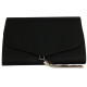 Pochette Femme Noire Satin Classe Mariage Sac Soiree Prettya Pochette cérémonie Nyls Création