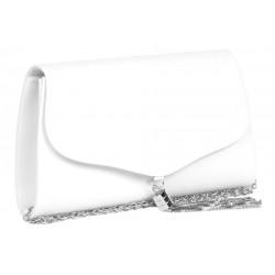 Pochette Femme Blanche Satin Classe Mariage Sac Soiree Prettya Pochette cérémonie Nyls Création