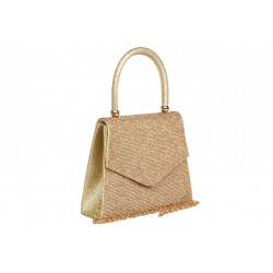 Sac de Soiree Dore Strass Pochette Femme Gold Mariage Soisy Pochette cérémonie Nyls Création