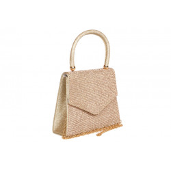 Sac de Soiree Champagne Strass Pochette Femme Doree Mariage Soisy Pochette cérémonie Nyls Création