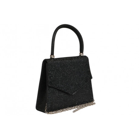 Sac de Soiree Noir Strass Pochette Femme Originale Mariage Soisy Pochette cérémonie Nyls Création