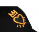 Casquette Coeur Orange Fluo et Noire Strass Couronne Baseball Crown CASQUETTES Hip Hop Honour