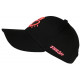 Casquette Coeur Rose Fluo et Noire Strass Couronne Baseball Crown CASQUETTES Hip Hop Honour