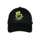 Casquette Coeur Verte Fluo et Noire Strass Couronne Baseball Crown CASQUETTES Hip Hop Honour