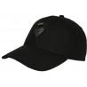 Casquette Couronnne Noire et Doree Strass Coeur en Daim Corona