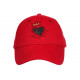 Casquette Coeur Rouge Bordeaux et Doree Couronne Glitter Coton Krone CASQUETTES Hip Hop Honour