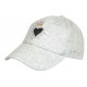 Casquette Coeur Grise et Doree Couronne Glitter en Coton Krone CASQUETTES Hip Hop Honour