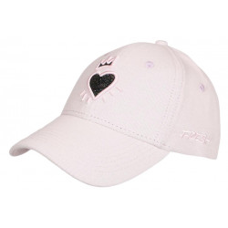 Casquette Coeur Rose et Argent Couronne Glitter en Coton Krone CASQUETTES Hip Hop Honour