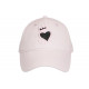 Casquette Coeur Rose et Argent Couronne Glitter en Coton Krone CASQUETTES Hip Hop Honour