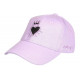 Casquette Coeur Violette et Argent Couronne Glitter en Coton Krone CASQUETTES Hip Hop Honour