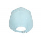 Casquette Coeur Bleu Ciel et Argent Couronne Glitter en Coton Krone CASQUETTES Hip Hop Honour