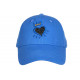 Casquette Coeur Bleu Roi et Doree Couronne Glitter en Coton Krone CASQUETTES Hip Hop Honour