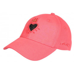 Casquette Coeur Rose et Doree Couronne Glitter en Coton Krone CASQUETTES Hip Hop Honour