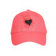 Casquette Coeur Rose et Doree Couronne Glitter en Coton Krone CASQUETTES Hip Hop Honour