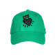 Casquette Coeur Verte et Doree Couronne Glitter en Coton Krone CASQUETTES Hip Hop Honour