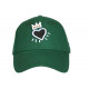 Casquette Coeur Verte et Blanche Couronne Glitter en Coton Krone CASQUETTES Hip Hop Honour