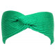 Bandeau Laine Femme Vert Noeud Croise Chic Headband Hiver Esfye Bandeau Nyls Création