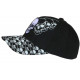 Casquette Tete de Mort et Cranes Noire et Blanche Biker Baseball Motard CASQUETTES Nyls Création