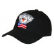 Casquette Aigle Noire et Blanche Design Drapeau USA Biker Baseball CASQUETTES Nyls Création