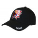 Casquette Indien Noire avec Coiffe Look USA Fashion Baseball CASQUETTES Nyls Création