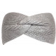 Bandeau Laine Femme Gris Noeud Croise Chic Headband Hiver Esfye Bandeau Nyls Création