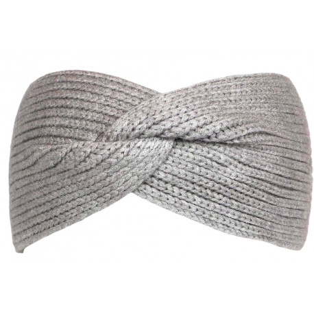 Bandeau Laine Femme Gris Noeud Croise Chic Headband Hiver Esfye Bandeau Nyls Création