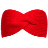 Bandeau Laine Femme Rouge Noeud Croise Chic Headband Hiver Esfye