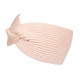 Bandeau Laine Femme Rose Pastel Noeud Croise Chic Headband Hiver Esfye Bandeau Nyls Création