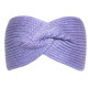 Bandeau Laine Femme Violet Noeud Croise Chic Headband Hiver Esfye Bandeau Nyls Création