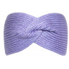 Bandeau Laine Femme Violet Noeud Croise Chic Headband Hiver Esfye