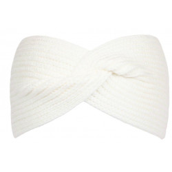 Bandeau Laine Femme Blanc Noeud Croise Chic Headband Hiver Esfye Bandeau Nyls Création