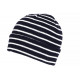 Bonnet Marin Bleu et Blanc Style Breton Tendance Elfenn BONNETS Nyls Création