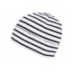 Bonnet Marin Blanc et Bleu Look Breton Tendance Elfenn BONNETS Nyls Création