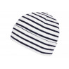 Bonnet Marin Blanc et Bleu Look Breton Tendance Elfenn