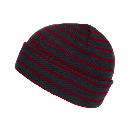 Bonnet Marin Enfant Rouge et Bleu Look Breton Elfenn de 7 a 12 ans Bonnet Enfant Nyls Création