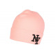 Bonnet New York Rose et Noir à Revers Fashion en Laine Douce Nevy BONNETS Hip Hop Honour