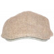 Casquette Beret Beige Chine Chevrons Laine Hipster Taille Réglable Hackney CASQUETTES Nyls Création